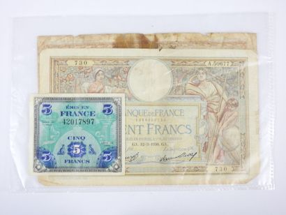 WORLD. Lot of banknotes from USA, Mexico,...