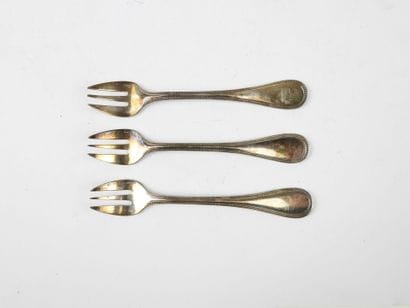 CHRISTOFLE. Set of silver-plated cutlery,...