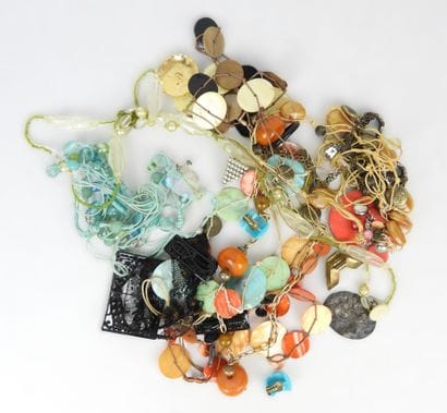 COSTUME JEWELRY. Lot including necklaces...