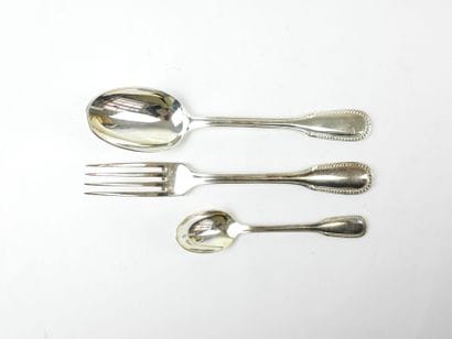 ERCUIS. Part of a silver-plated menagère,...