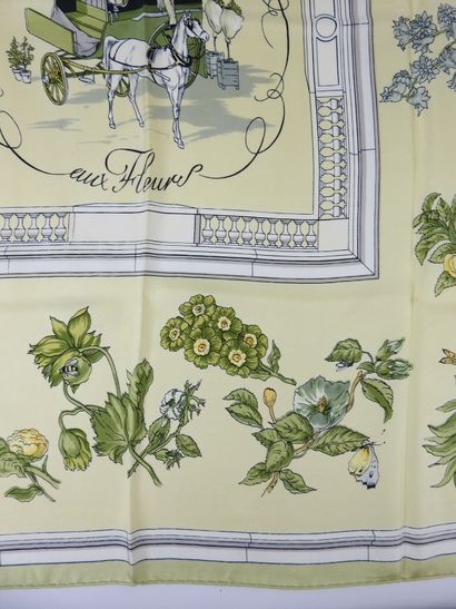 HERMES - Paris. Silk square, Quai aux fleurs...