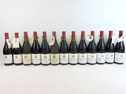 13 bouteilles dont : 
11 bts CHÂTEAUNEUF...