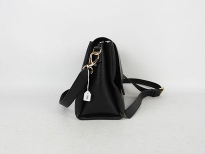 VALENTINO. Shoulder bag in black grained...