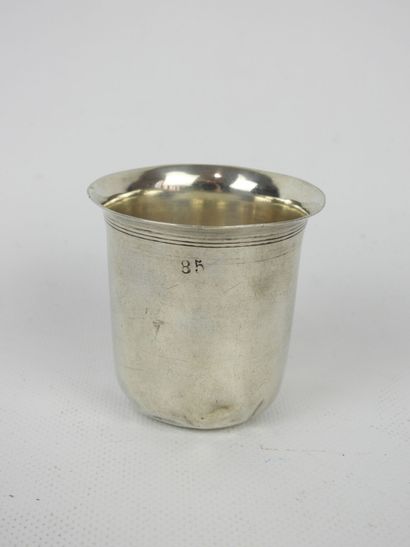 TIMBALE curon en argent 925/1000° gravée...