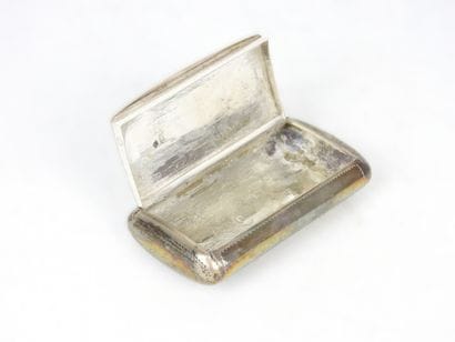 TABATIERE in silver 925/1000° with chased...