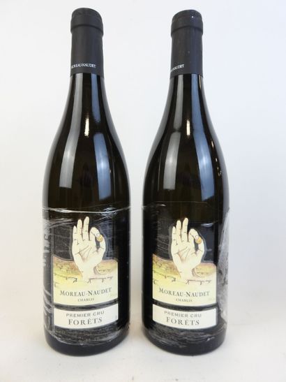 2 bouteilles CHABLIS FORETS, 2018, Morea...