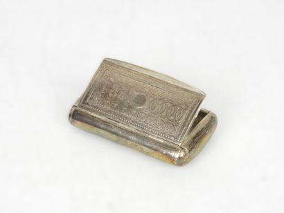 TABATIERE in silver 925/1000° with chased...