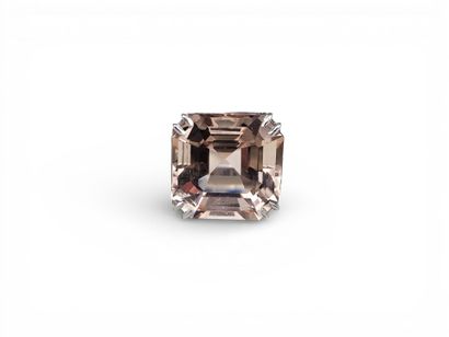 Bague en or gris 750 millièmes centrée d'une...