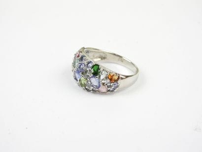 Ring in sterling silver 925/1000° with Tanzanite,...