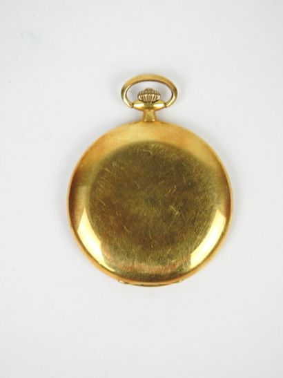 MONTRE de gousset extraplate en or jaune...