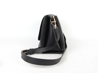 VALENTINO. Shoulder bag in black grained...