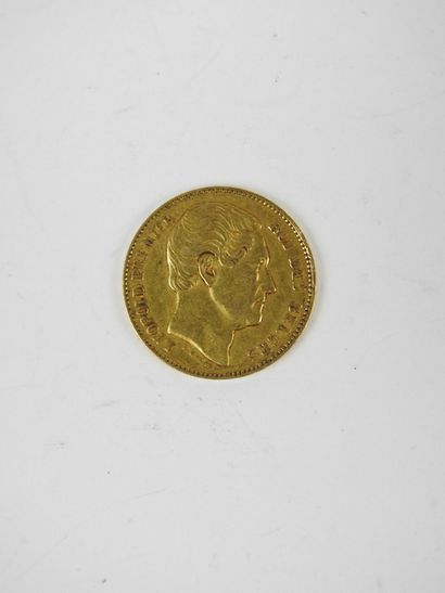 BELGIQUE. Léopold Ier. 20 frcs or 1865. 6.42...