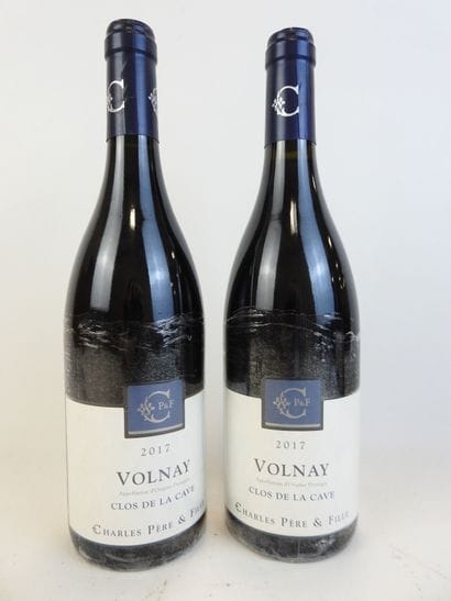 2 bouteilles VOLNAY 2017, Clos de la Cave,...