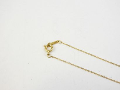 CHAINE et PENDENTIF en or jaune 750/1000°....
