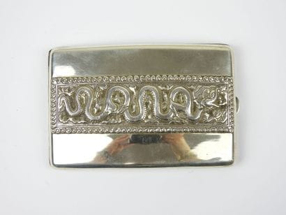 Silver CIGARETTES SHEET with dragon design....
