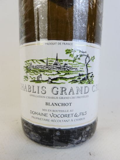 1 bouteille CHABLIS Grand Cru, BLANCHOT 2018,...