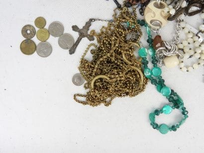 COSTUME JEWELRY. Lot including bracelets,...