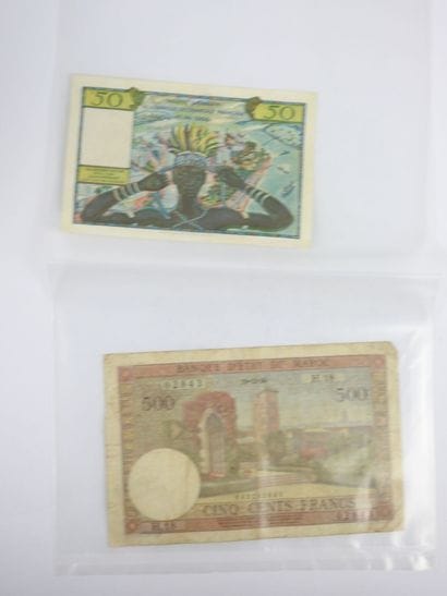 WORLD. Lot of banknotes from USA, Mexico,...