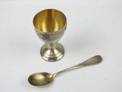 Twelve LARGE silver-plated COUVERTS of the...