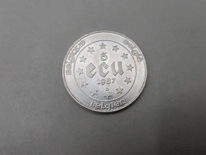BELGIQUE, émission en monnaie européenne,...