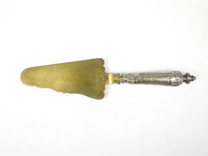 LOT comprising silver-plated serving ladle,...