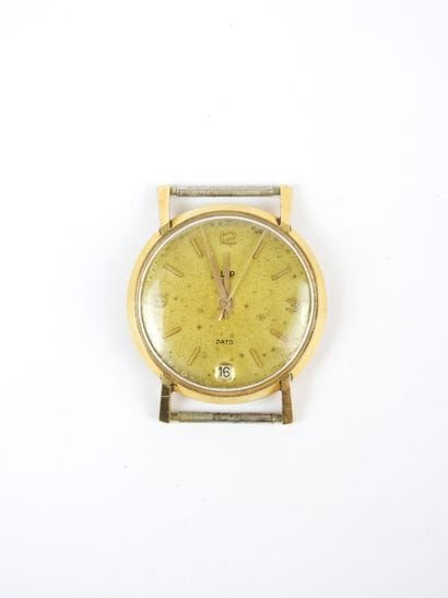 LIP. Watch case in yellow gold 750/1000°....