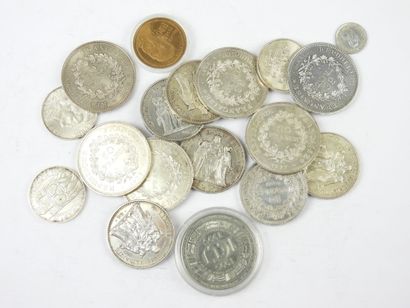 FRANCE. Monnaies argent 6 x 50 frcs, 6 x...