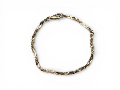 BRACELET en or jaune 750 millièmes à maille...