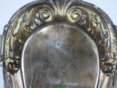 Petit PLATEAU en argent 925/1000° de forme...