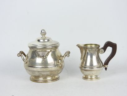 TEA and COFFEE SERVICE in 925/1000° silver...