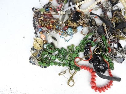 COSTUME JEWELRY. Lot including bracelets,...
