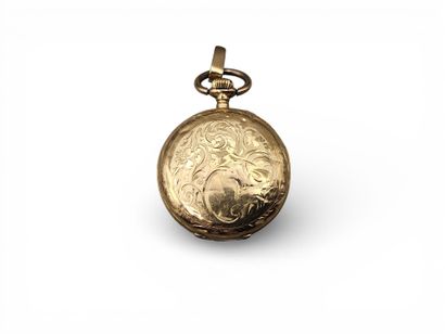 MONTRE DE COL en or jaune 750 millièmes,...