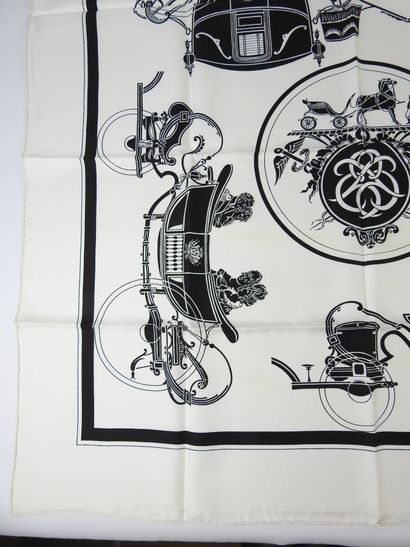 HERMES - Paris. Silk square decorated with...