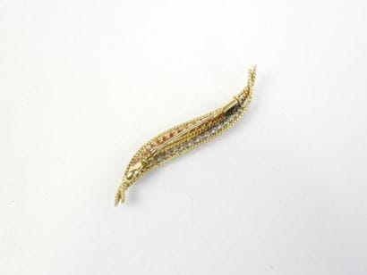 Pendant brooch in 750/1000° yellow gold with...