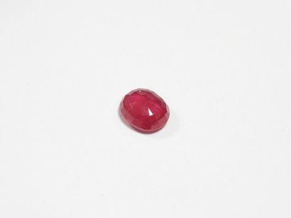 RUBIS sur feuille. 10,18 ct (traité).