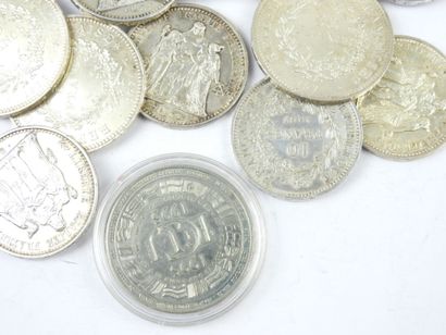 FRANCE. Monnaies argent 6 x 50 frcs, 6 x...