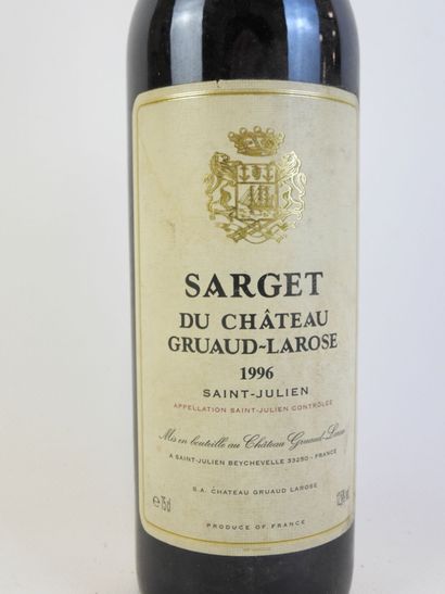1 bouteille SARGET DU CHATEAU GRUAUD-LAROSE,...