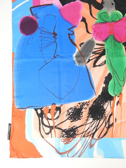 CHRISTIAN LACROIX - Paris. Foulard en soie....