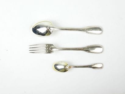 ERCUIS. Part of a silver-plated menagère,...