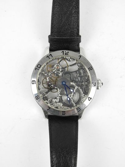 DUC DECREON DE SAINT PIERRE. Skeleton watch...
