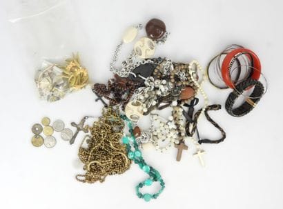 COSTUME JEWELRY. Lot including bracelets,...