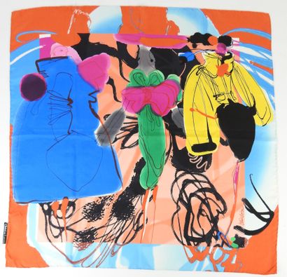 CHRISTIAN LACROIX - Paris. Foulard en soie....