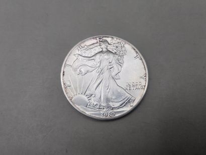 USA, 1 pièce de 1 dollar en argent, Liberty,...