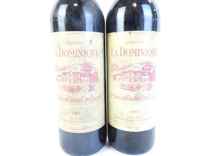 2 bouteilles CHATEAU LA DOMINIQUE, Saint-Emilion,...