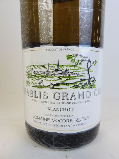 2 bouteilles CHABLIS Grand Cru, BLANCHOT...