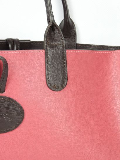 LONGCHAMP - Paris. Brown and pink reversible...