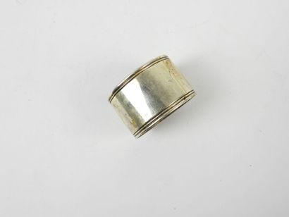 CHRISTOFLE. Silver-plated napkin ring and...