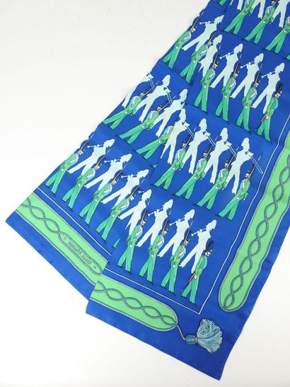 HERMES - Paris. Silk scarf, Parade model....