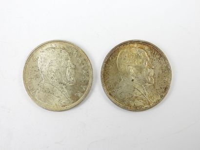 TCHECOSLOVAQUIE. Première République. 2 monnaies...