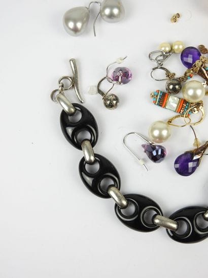 BRACELET en argent 925/1000° et mailles en...